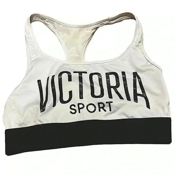 BLACK AND WHITE VICTORIA SPORT PULLOVER SPORTS BRA 🥊 - Picture 3 of 4
